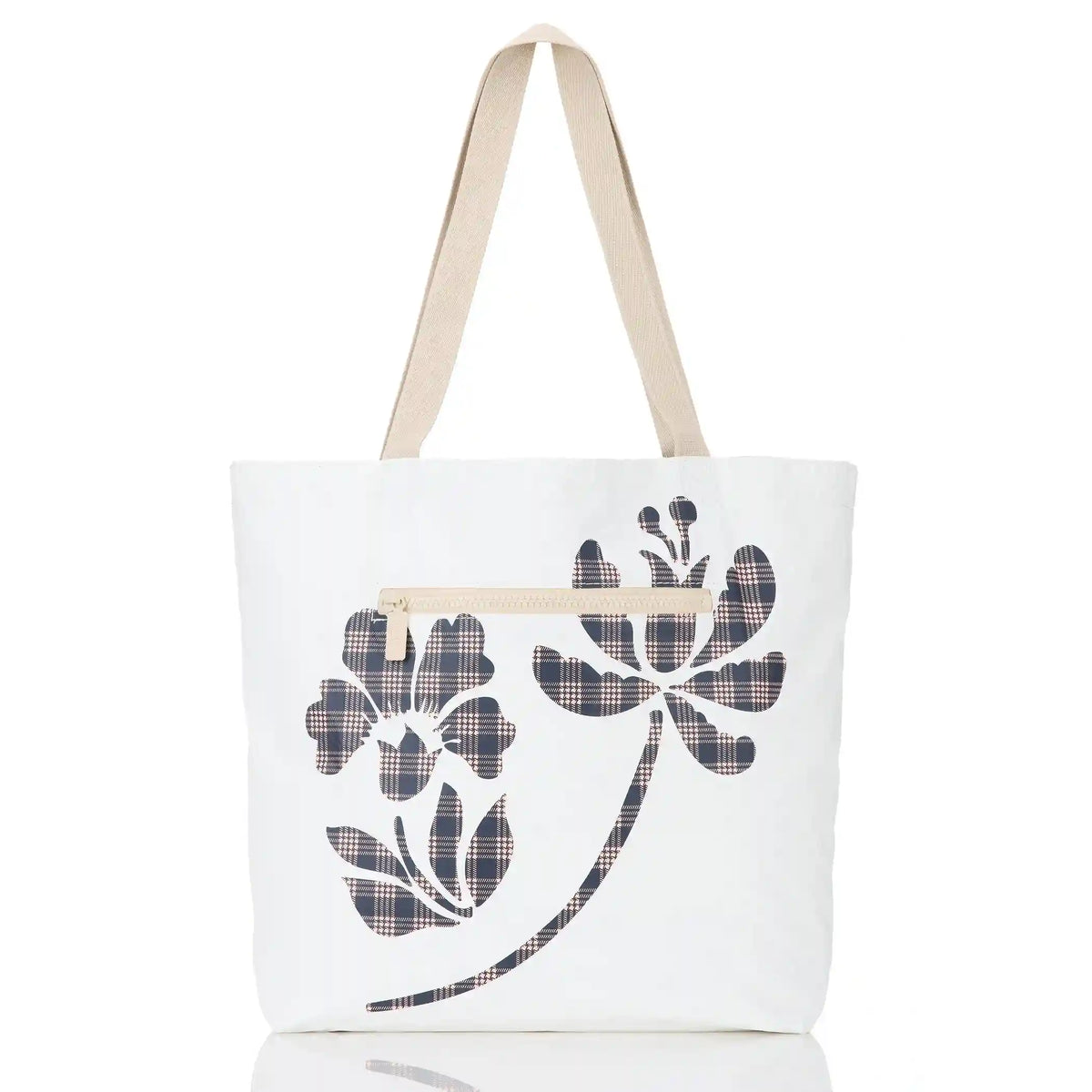 Palaka Fleur Reversible Tote in Neptune