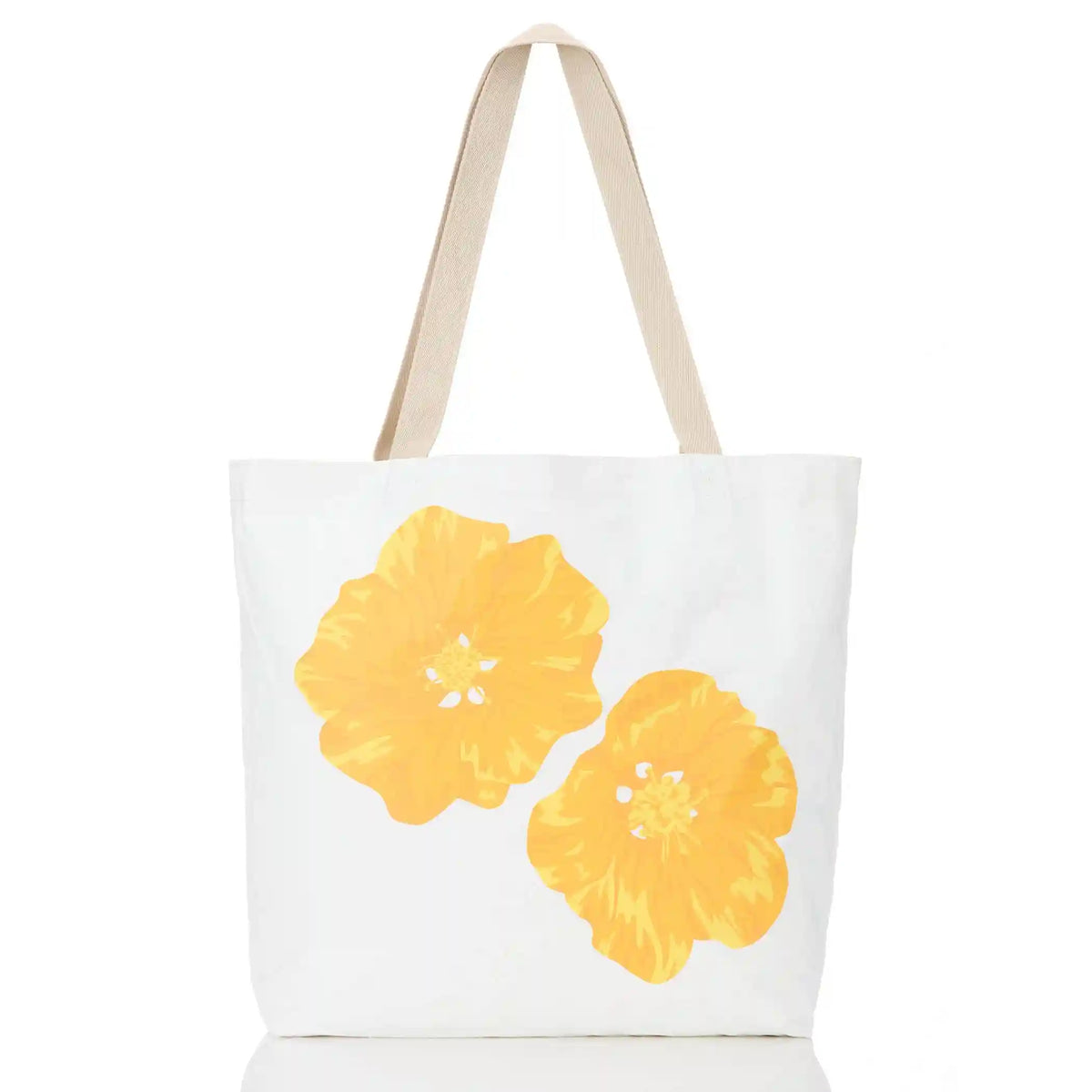 Pua Ilima Reversible Tote in Golden