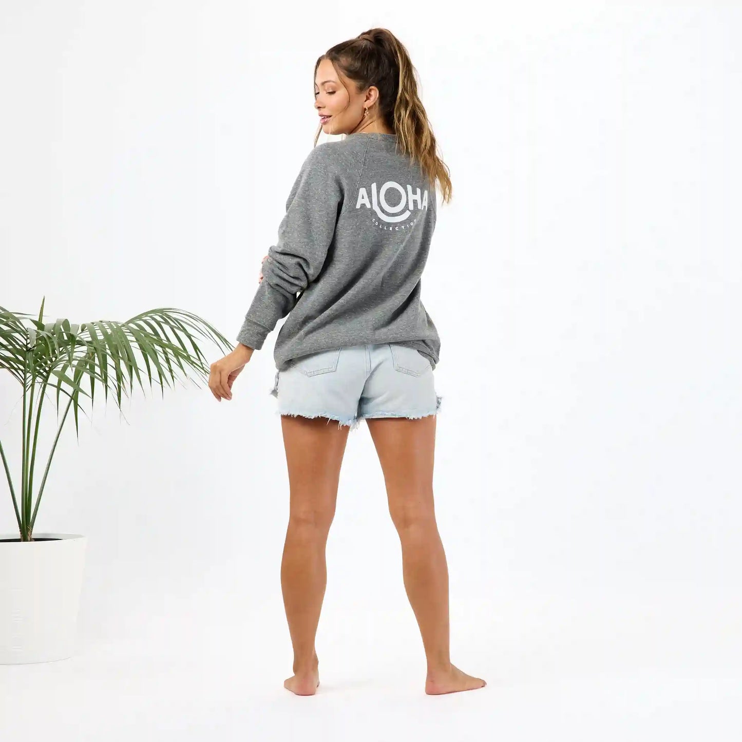 ALOHA Cozy Pullover in Gray