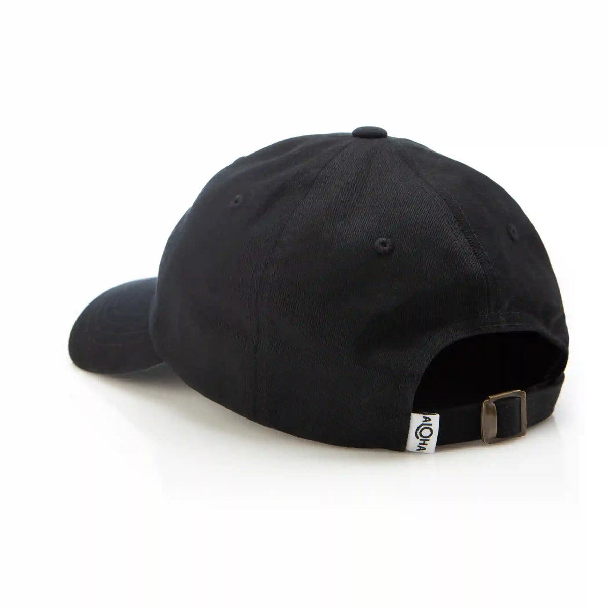 ALOHA Logo Dad Hat in Black