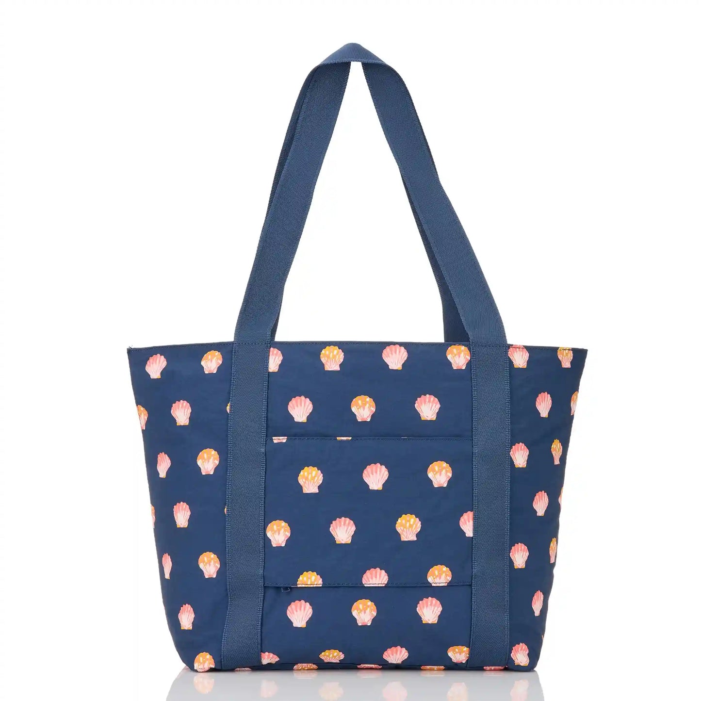 Sunny Dots Keep It Light Zipper Tote in Neptune