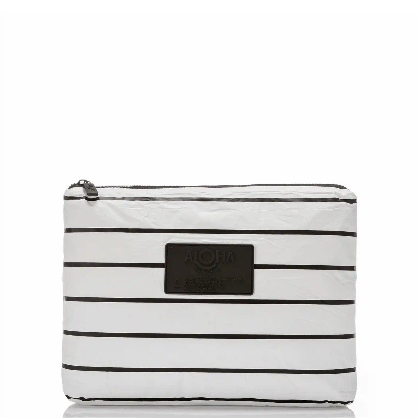 Mid Pouch | Pinstripe - Black on White