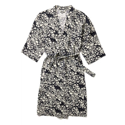 Staycation Robe | Textile Cone - White on Black
