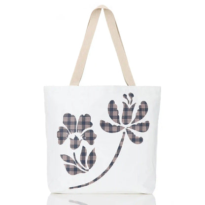 Palaka Fleur Reversible Tote in Neptune