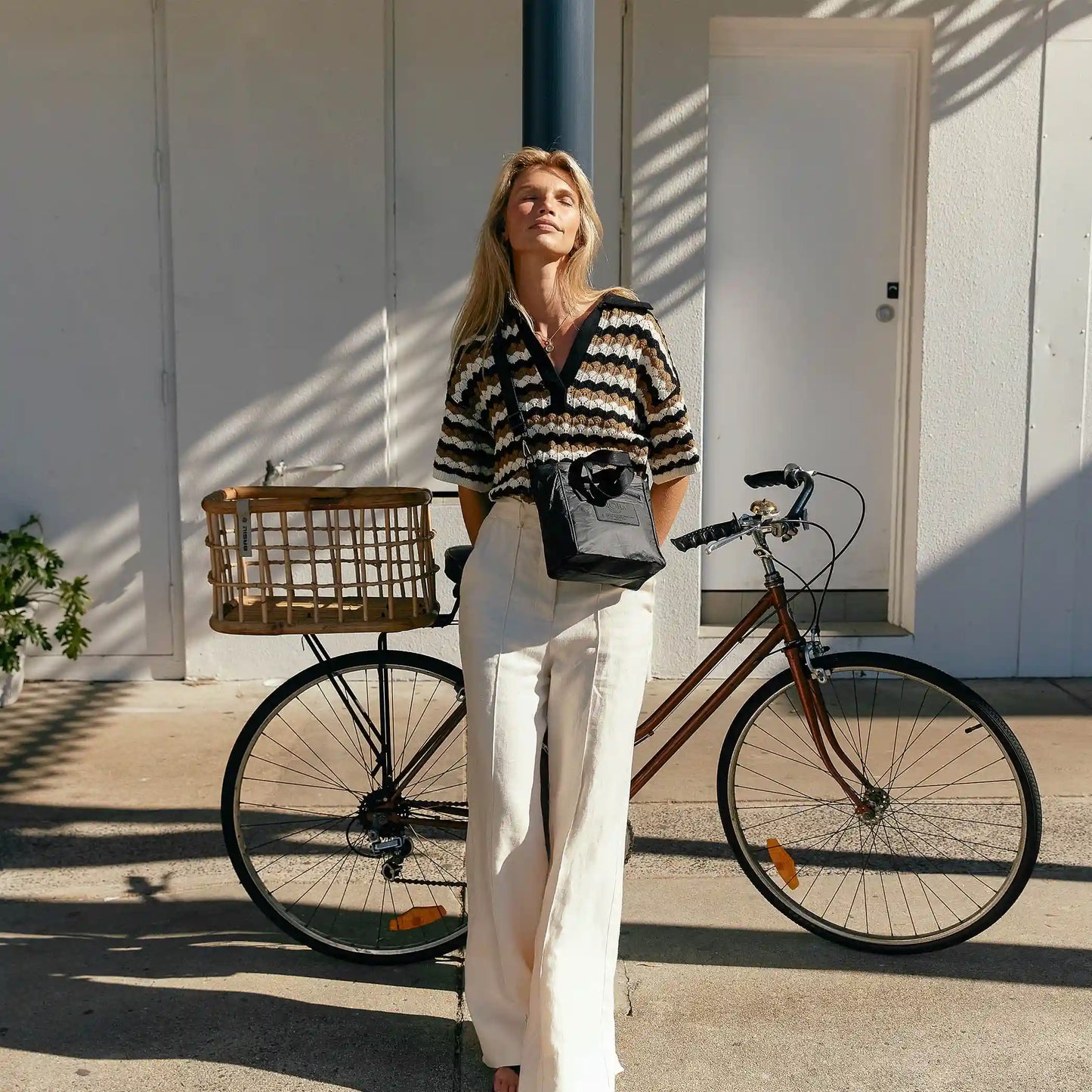Shop ALOHA Collection Black Crossbody Monochrome Bag