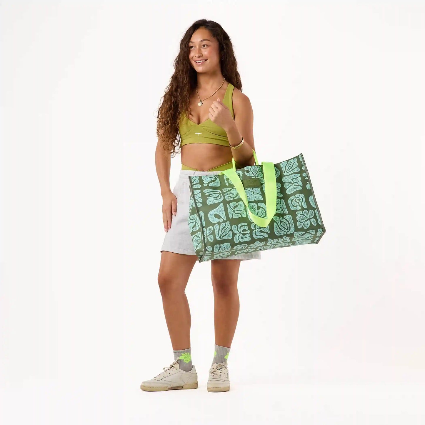 Retroglyphs Carry It All Tote in Sprout