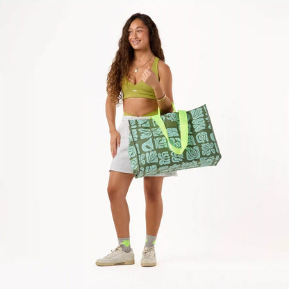 Retroglyphs Carry It All Tote in Sprout