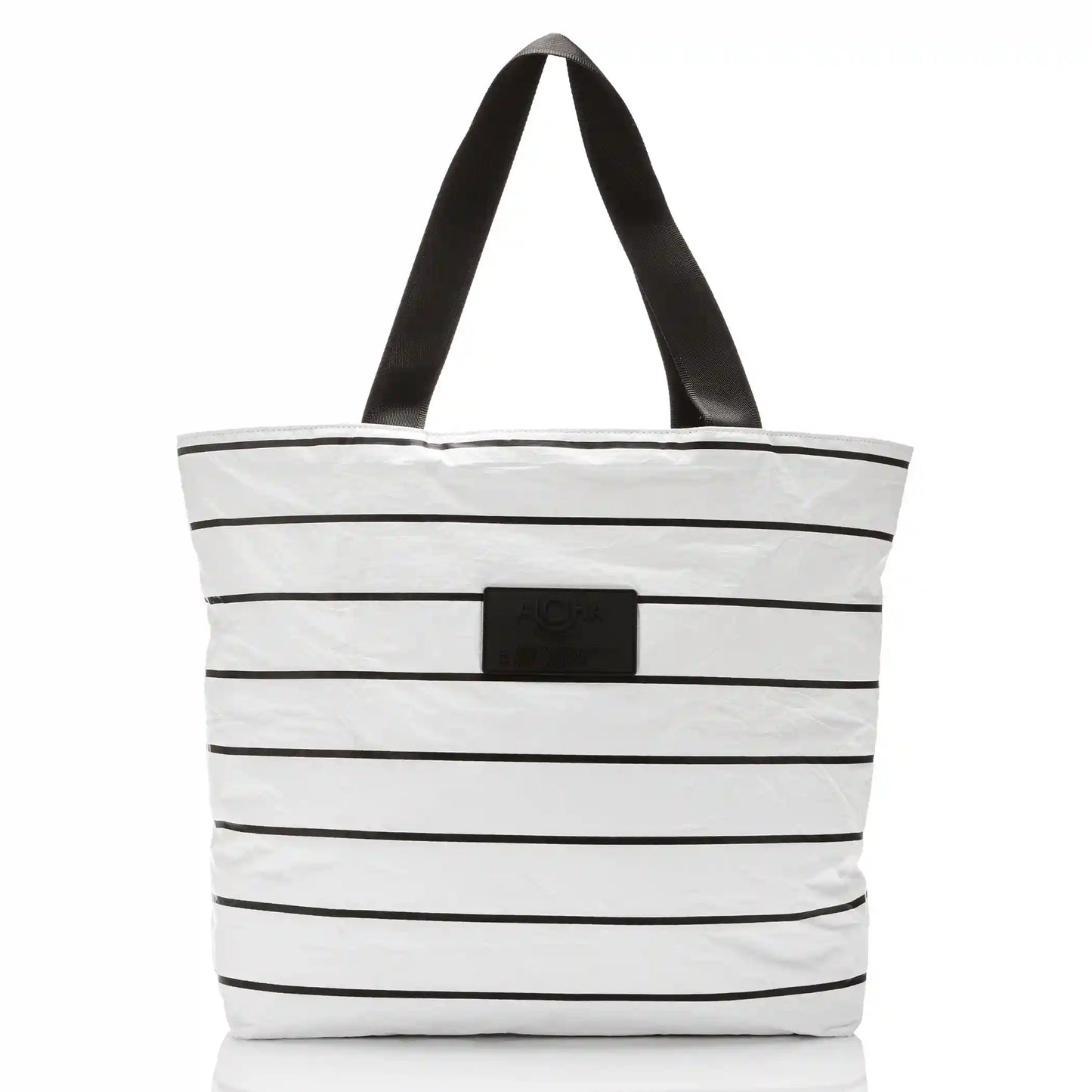 Pinstripe Day Tripper in Black on White