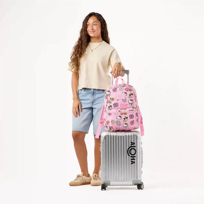 Hawaii Kawaii Icons Keep it Light Backpack in Black