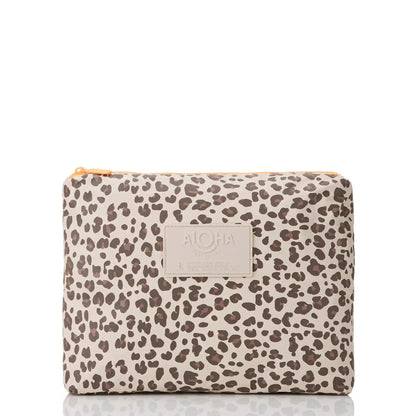 Leopard Cub Mid Pouch in Coconut