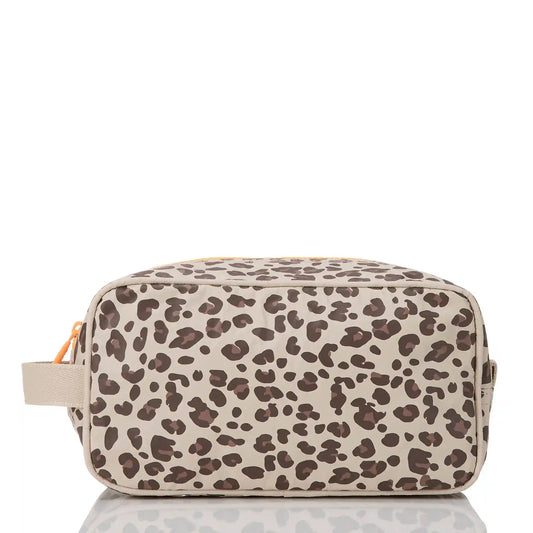 Leopard Cub Dopp Kit in Coconut