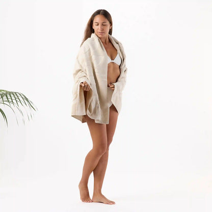 Beach Towel | Heipua - Sandstone