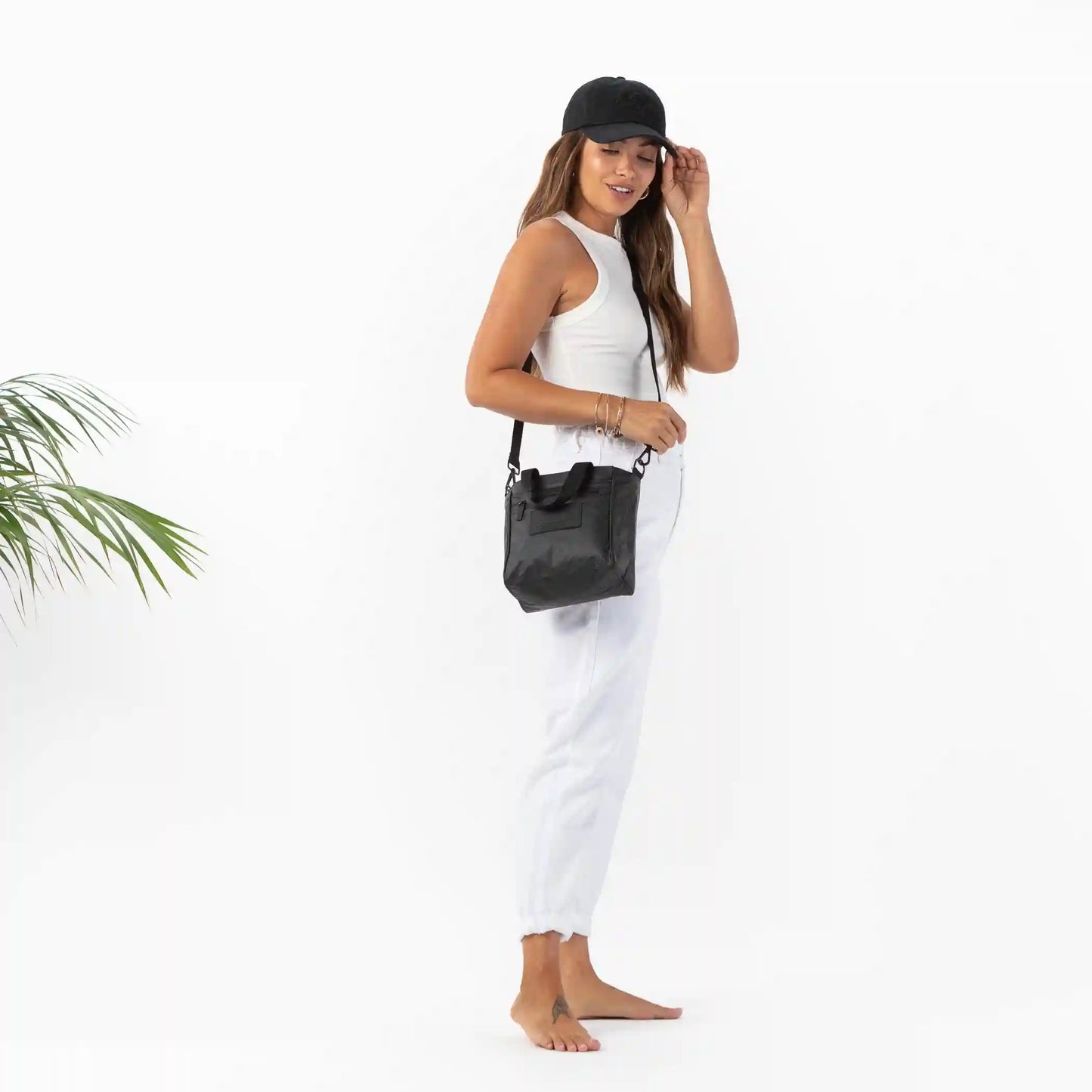 Shop ALOHA Collection Black Crossbody Monochrome Bag