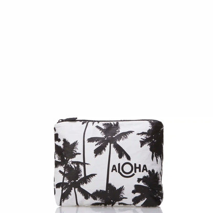 Small Coco Palms Pouch in Black